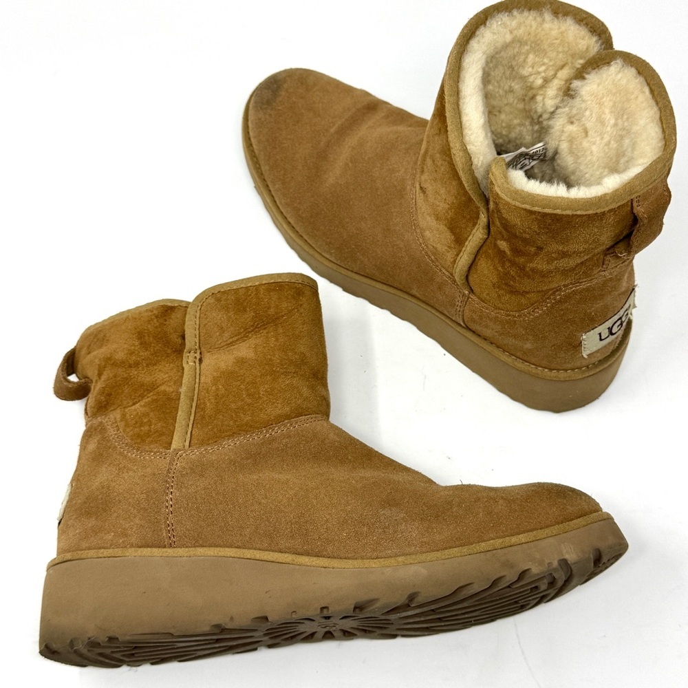 UGG KRISTIN CLASSIC SLIM CHESTNUT SUEDE WEDGE